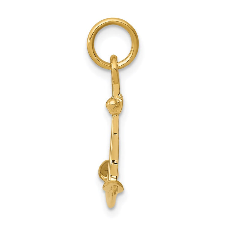 14K 3-D Anchor Charm