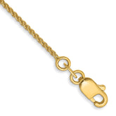 14K 6 inch 1.05mm Spiga with Lobster Clasp Bracelet