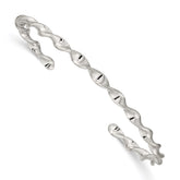Sterling Silver Twist Cuff Bangle