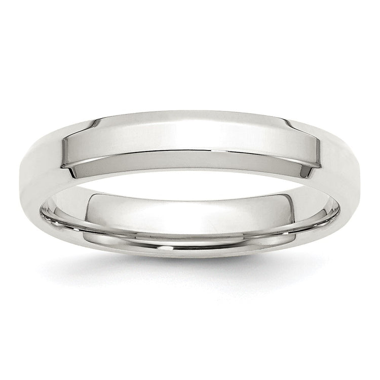Sterling Silver 4mm Beveled Edge