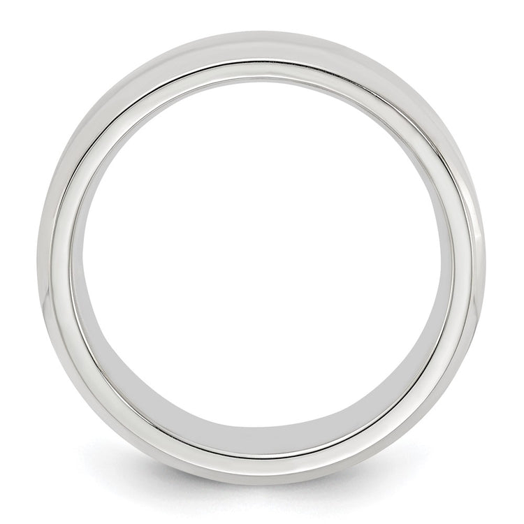 Sterling Silver 6mm Beveled Edge