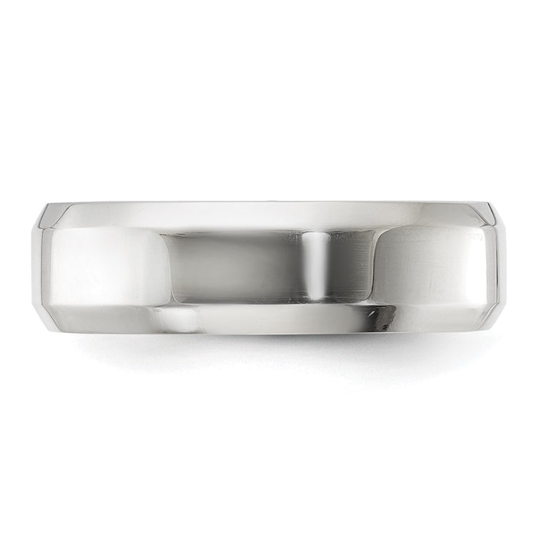 Sterling Silver 6mm Beveled Edge