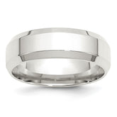 Sterling Silver 7mm Beveled Edge