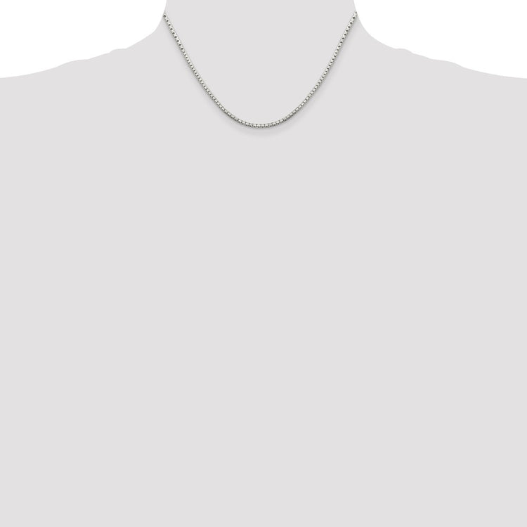 Sterling Silver 2mm 8 Sided Box Chain