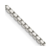 Sterling Silver 2mm 8 Sided Box Chain