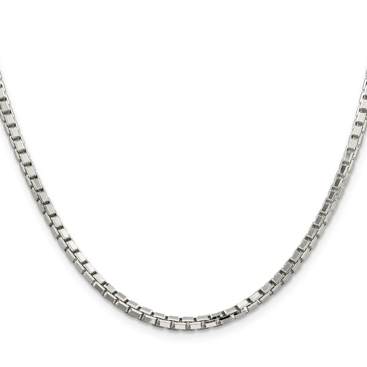 Sterling Silver 2.9mm 8 Sided Box Chain
