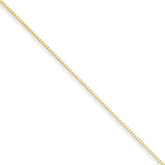 Sterling Silver Gold-Plated 0.9mm Box Chain Necklace - Hypoallergenic Sterling Silver Chain Necklaces for Women - Size 18 Inch - Dainty Layering Itali