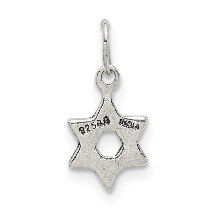 Sterling Silver Small Star of David Charm