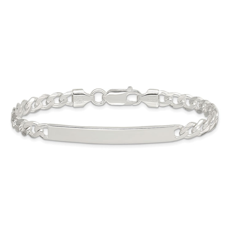Sterling Silver Curb ID Bracelet