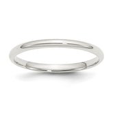 Sterling Silver 2mm Comfort Fit