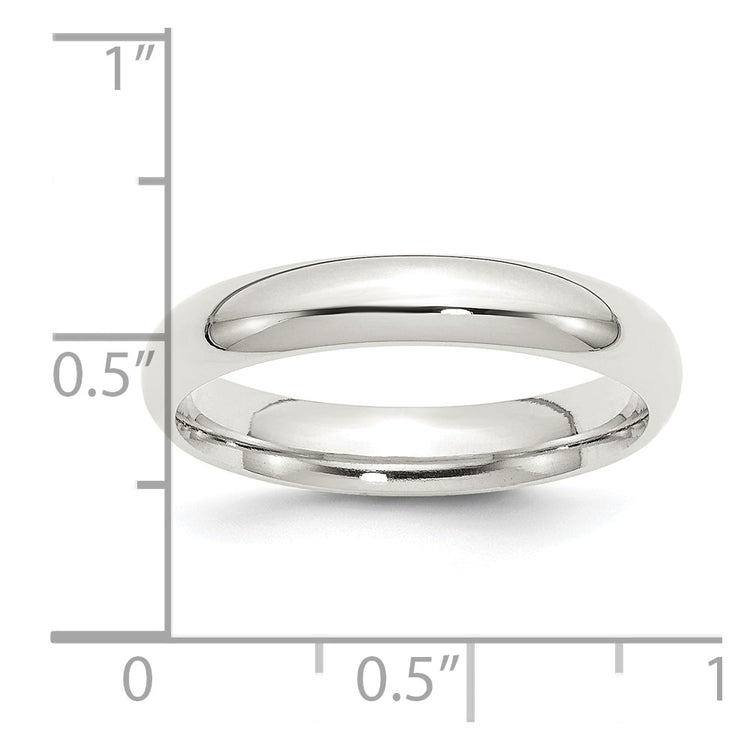 Sterling Silver 4mm Comfort Fit