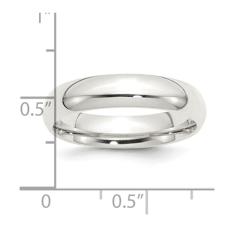 Sterling Silver 5mm Comfort Fit