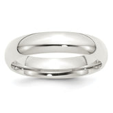 Sterling Silver 5mm Comfort Fit