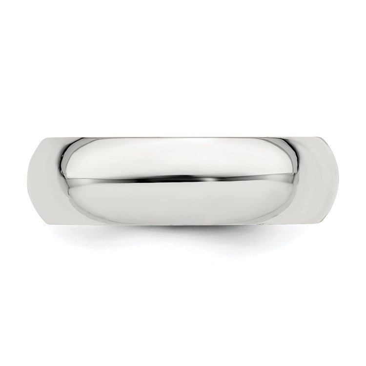 Sterling Silver 6mm Comfort Fit