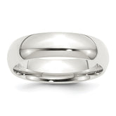 Sterling Silver 6mm Comfort Fit