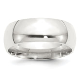 Sterling Silver 8mm Comfort Fit