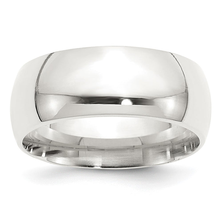Sterling Silver 9MM Comfort Fit Wedding Band Ring