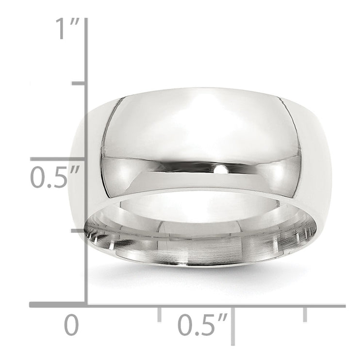 Sterling Silver 10mm Comfort Fit
