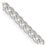 Sterling Silver 3.8mm Pav Curb Chain