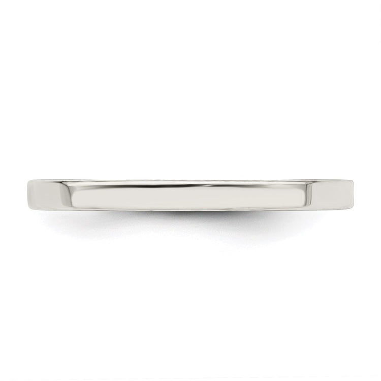 Sterling Silver 2mm Comfort Fit Flat