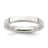 Sterling Silver 3mm Comfort Fit Flat