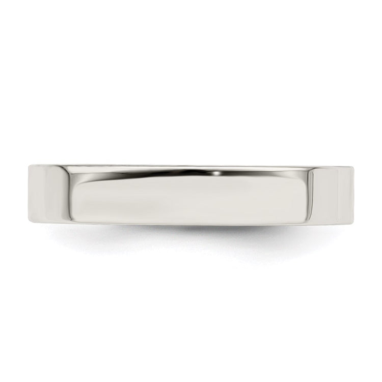 Sterling Silver 4mm Comfort Fit Flat