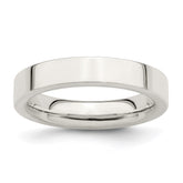 Sterling Silver 4mm Comfort Fit Flat