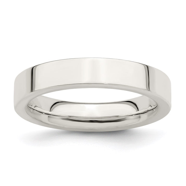 Sterling Silver 4mm Comfort Fit Flat