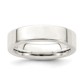 Sterling Silver 5mm Comfort Fit Flat