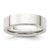 Sterling Silver 6mm Comfort Fit Flat