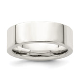 Sterling Silver 7mm Comfort Fit Flat