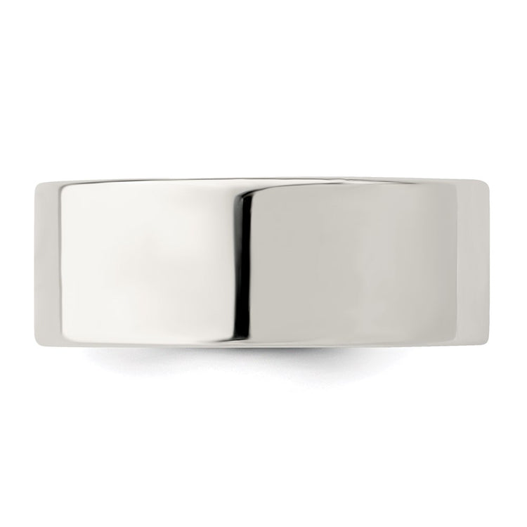 Sterling Silver 8mm Comfort Fit Flat