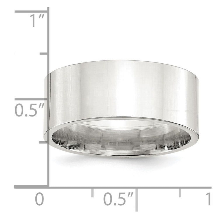 Sterling Silver 9mm Comfort Fit Flat