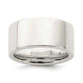 Sterling Silver 10mm Comfort Fit Flat