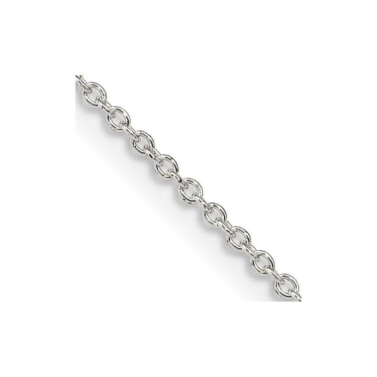 Sterling Silver 1.25MM Cable Chain Necklace Womens Gold Chain Available in 18-24 Inch Lengths