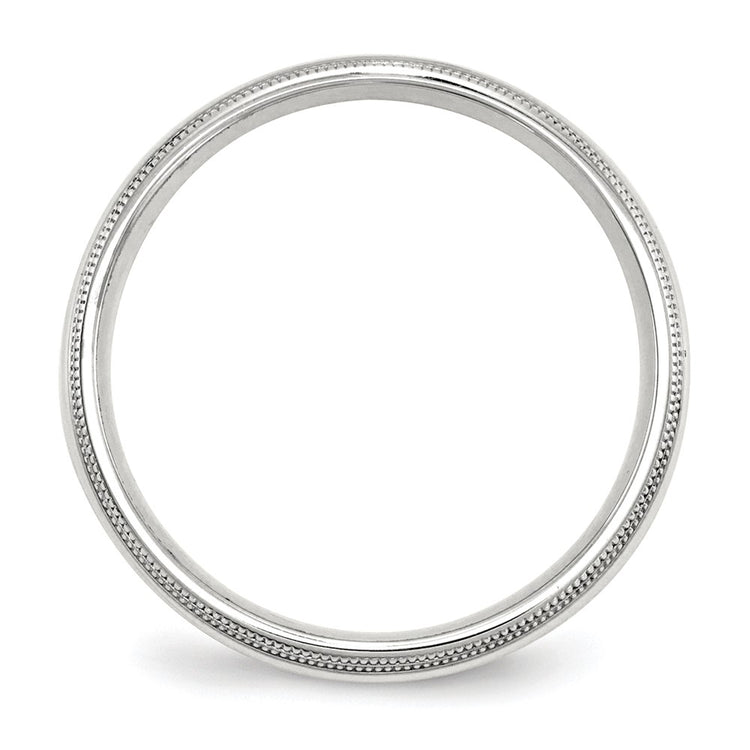 Sterling Silver 5mm Comfort Fit Double Milgrain