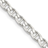 Sterling Silver 4.65mm D/C Flat Anchor Curb Chain