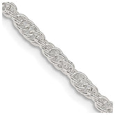 Sterling Silver 2.75mm Loose Rope Chain