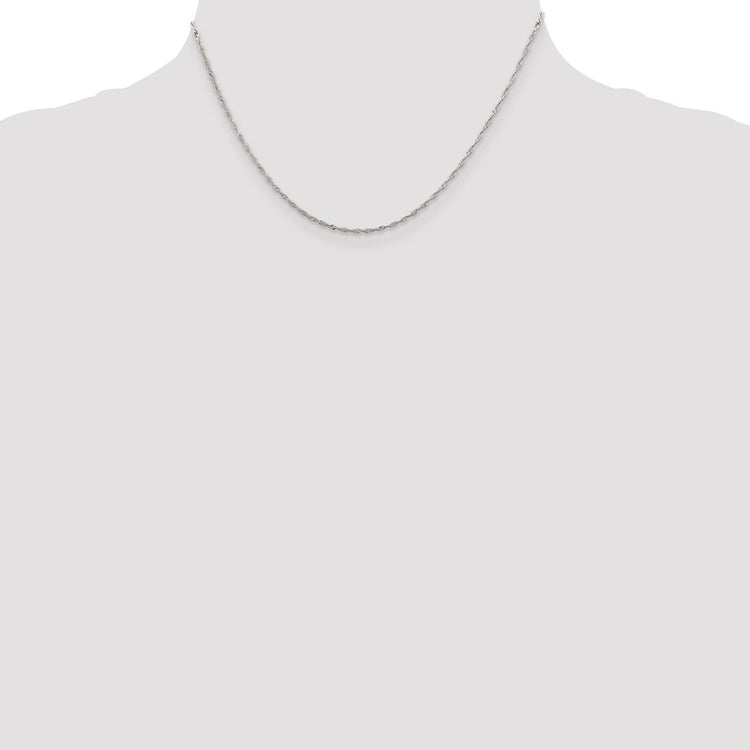 Sterling Silver 1.4mm Singapore Chain
