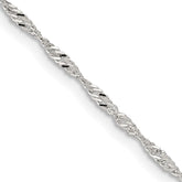 Sterling Silver 1.75mm Singapore Chain