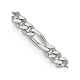 Sterling Silver 3.5mm Figaro Chain