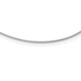 Sterling Silver Rhodium-plated 1mm Round Cubetto