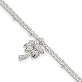 Sterling Silver 3mm Cubic Zirconia Tennis Bracelet - Hypoallergenic Sterling Silver Bracelets for Women - Size 7.5-8.5 Inch - 2-Strand Simulated Diamo