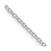Sterling Silver 1.75mm Diamond-cut Rolo Cable Chain