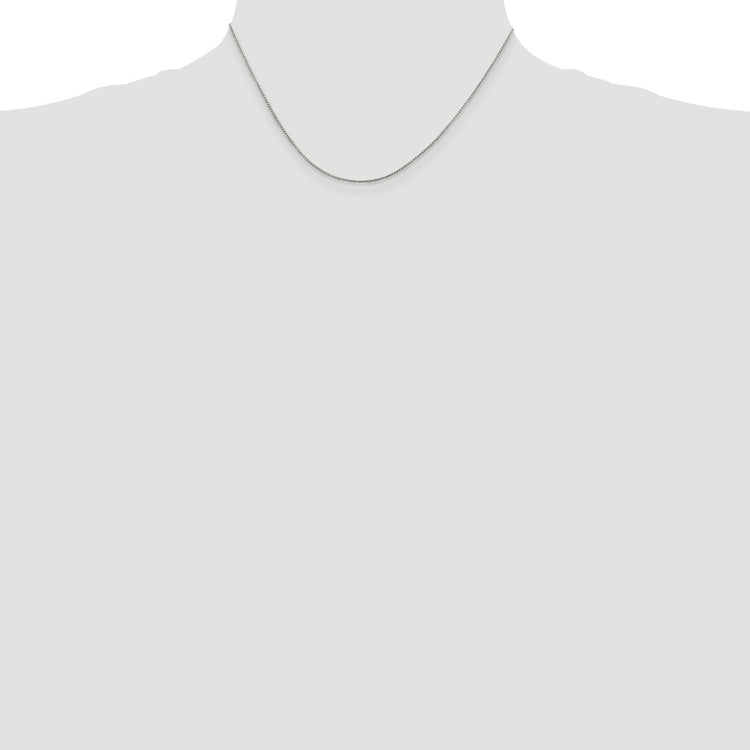 Sterling Silver 1mm Round Box Chain
