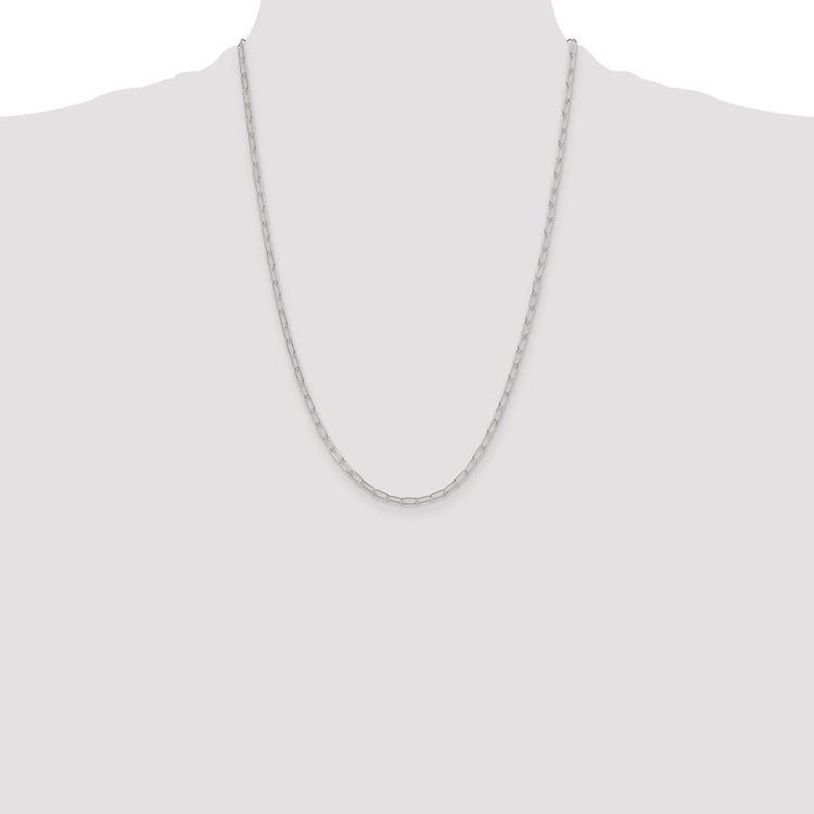 Sterling Silver 2.9mm Paperclip Necklace 24" - view 4