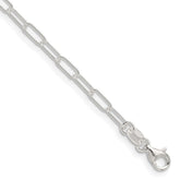 Sterling Silver 2.9mm Paperclip Chain Necklace - Hypoallergenic Sterling Silver Necklaces for Women - Size 24 Inch - Dainty Italian Crafted Jewelry Gi