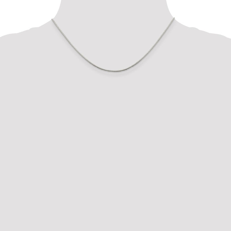 Sterling Silver .9mm 8 Sided Mirror Box Chain