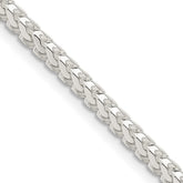 Sterling Silver 3mm D/C Square Franco Chain