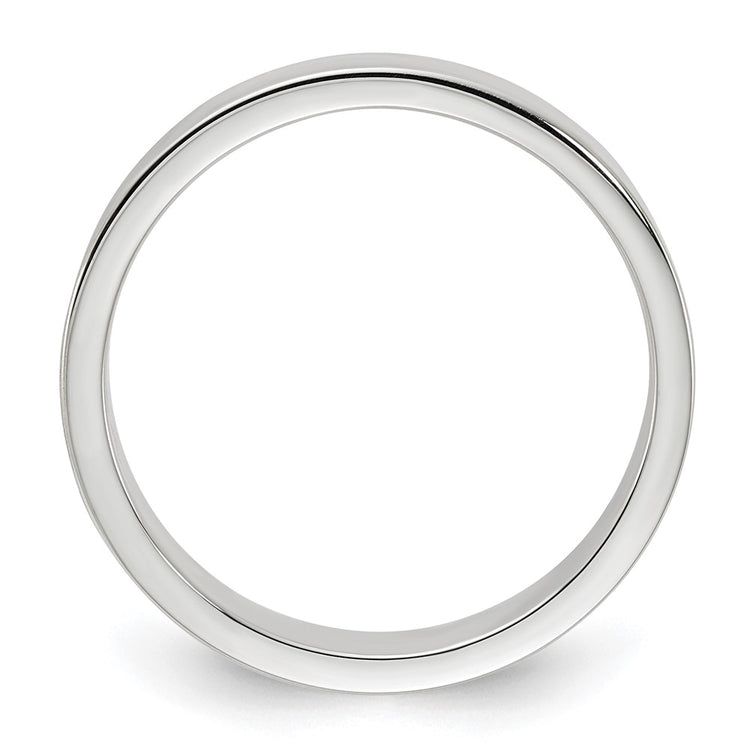Sterling Silver 4mm Lightweight Flat
